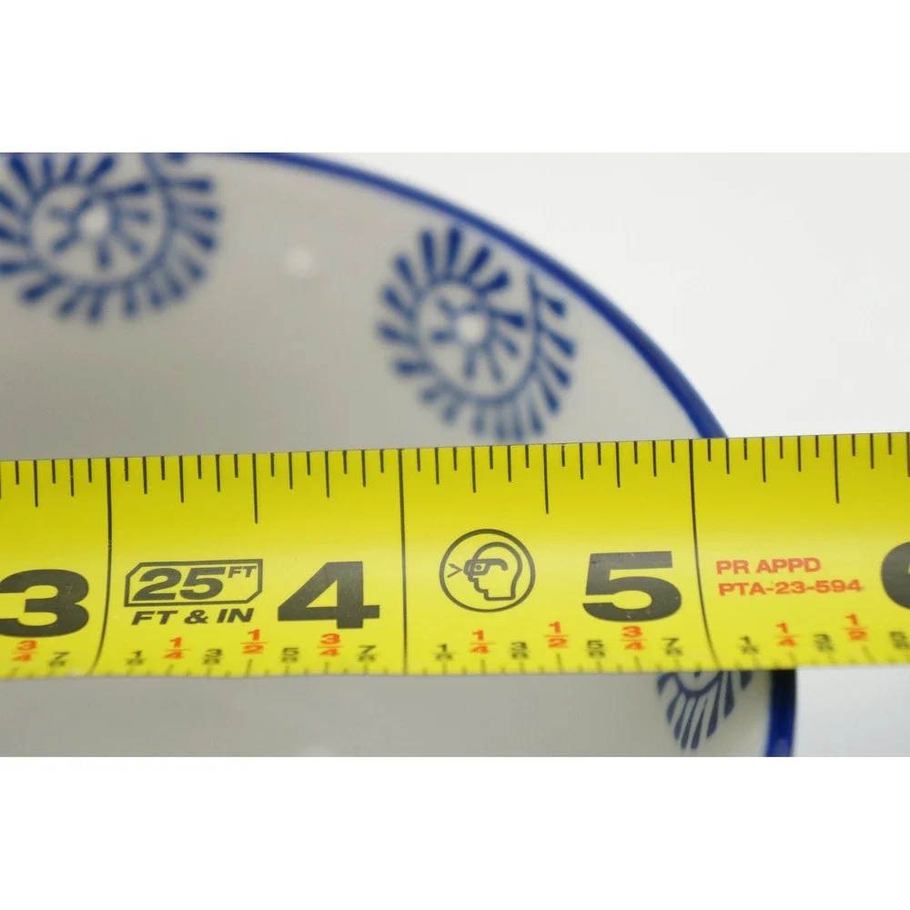 Royal Ramen Noodle Bowls Set of 2 Blue White Swirl Ceramic Chopstick Rest EUC